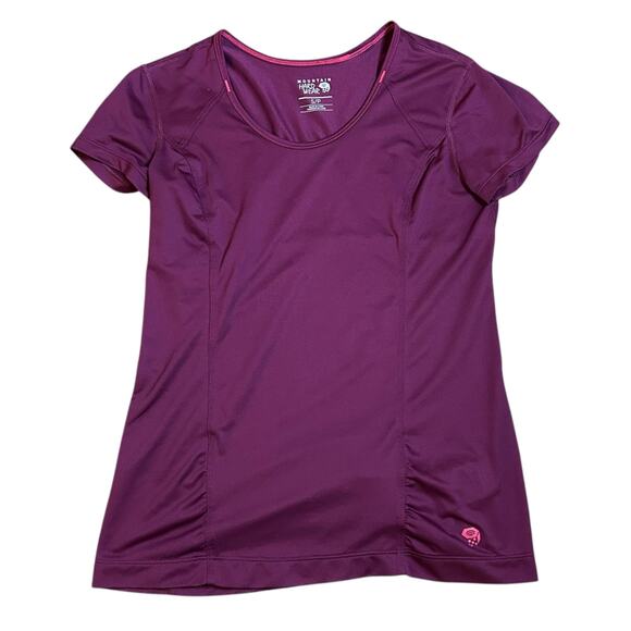 Mountain Hardwear Timica Purple Baselayer Tee Sz Small Hiking Cycling Travel - Picture 1 of 6